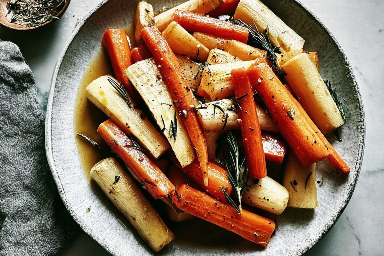 Tarragon And Honey Parsnips And Carrots