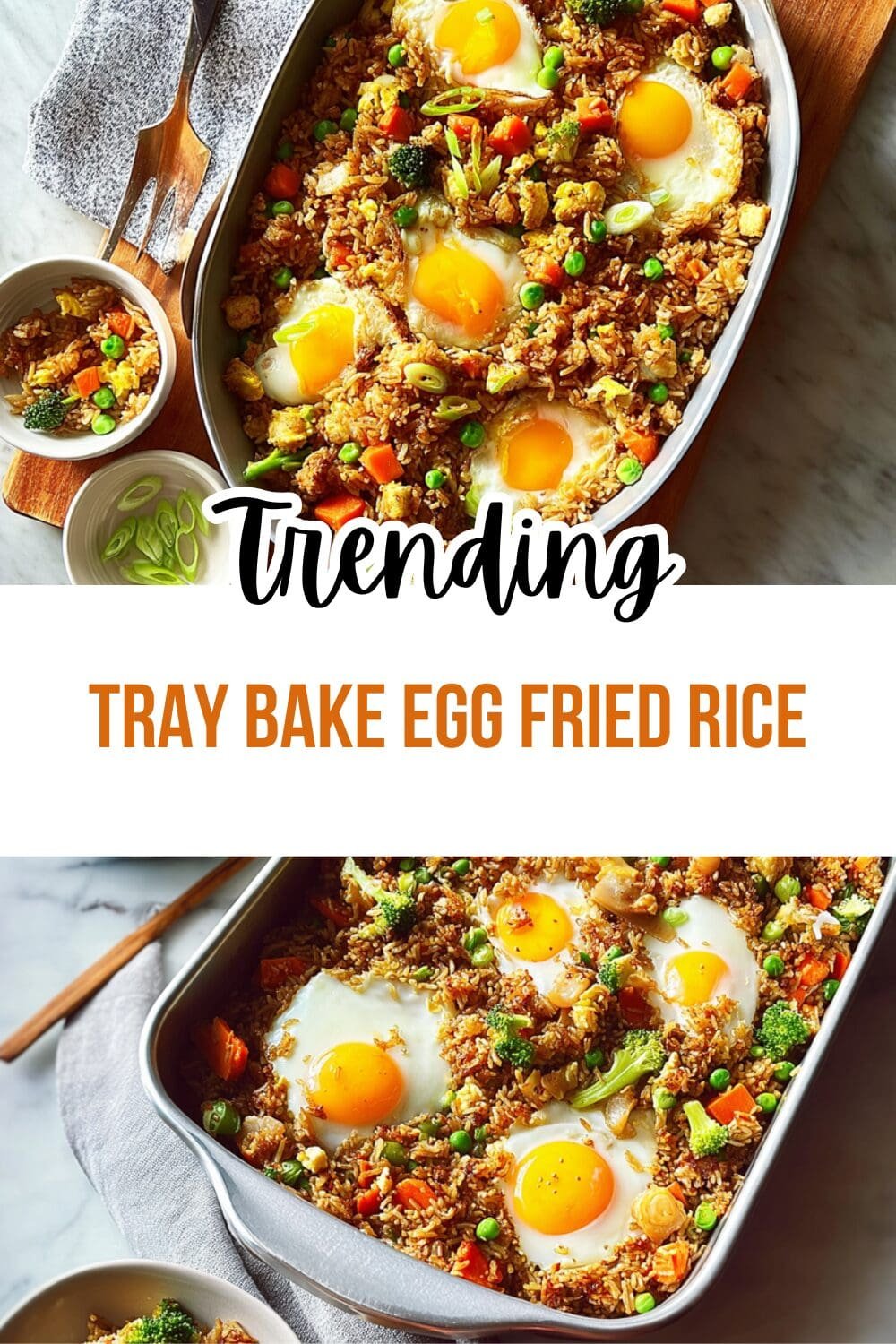 Tray Bake Egg Fried Rice