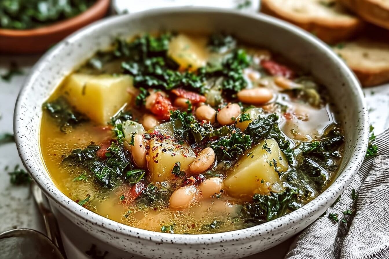 Tuscan Kale Potato Bean Soup