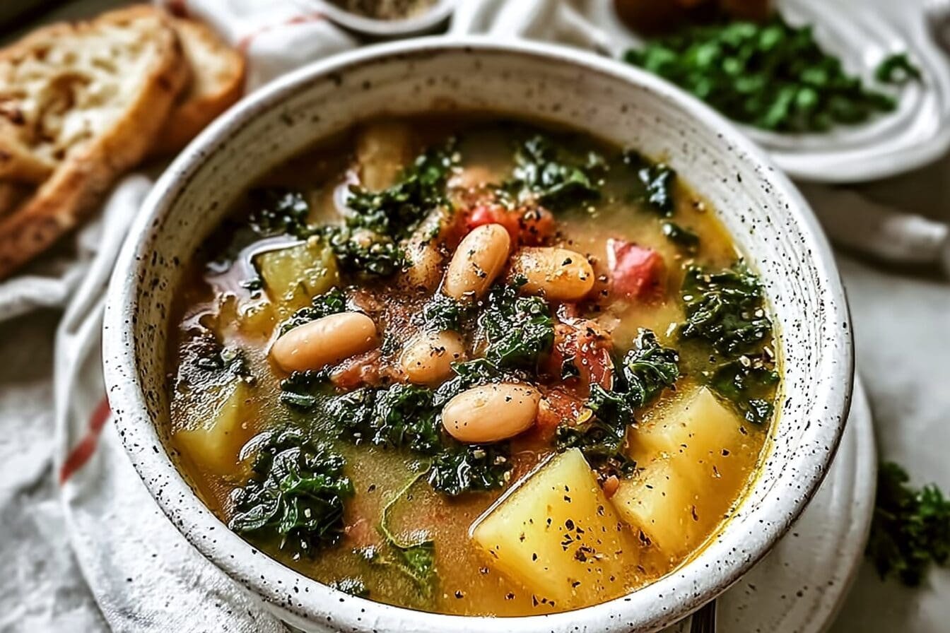 Tuscan Kale Potato Bean Soup