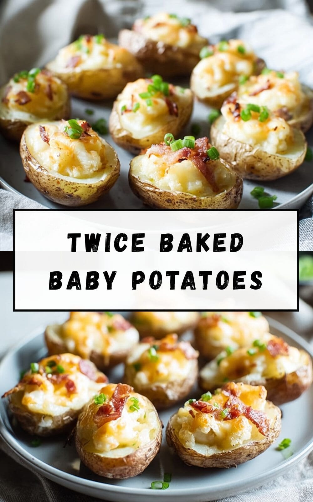 Twice Baked Baby Potatoes