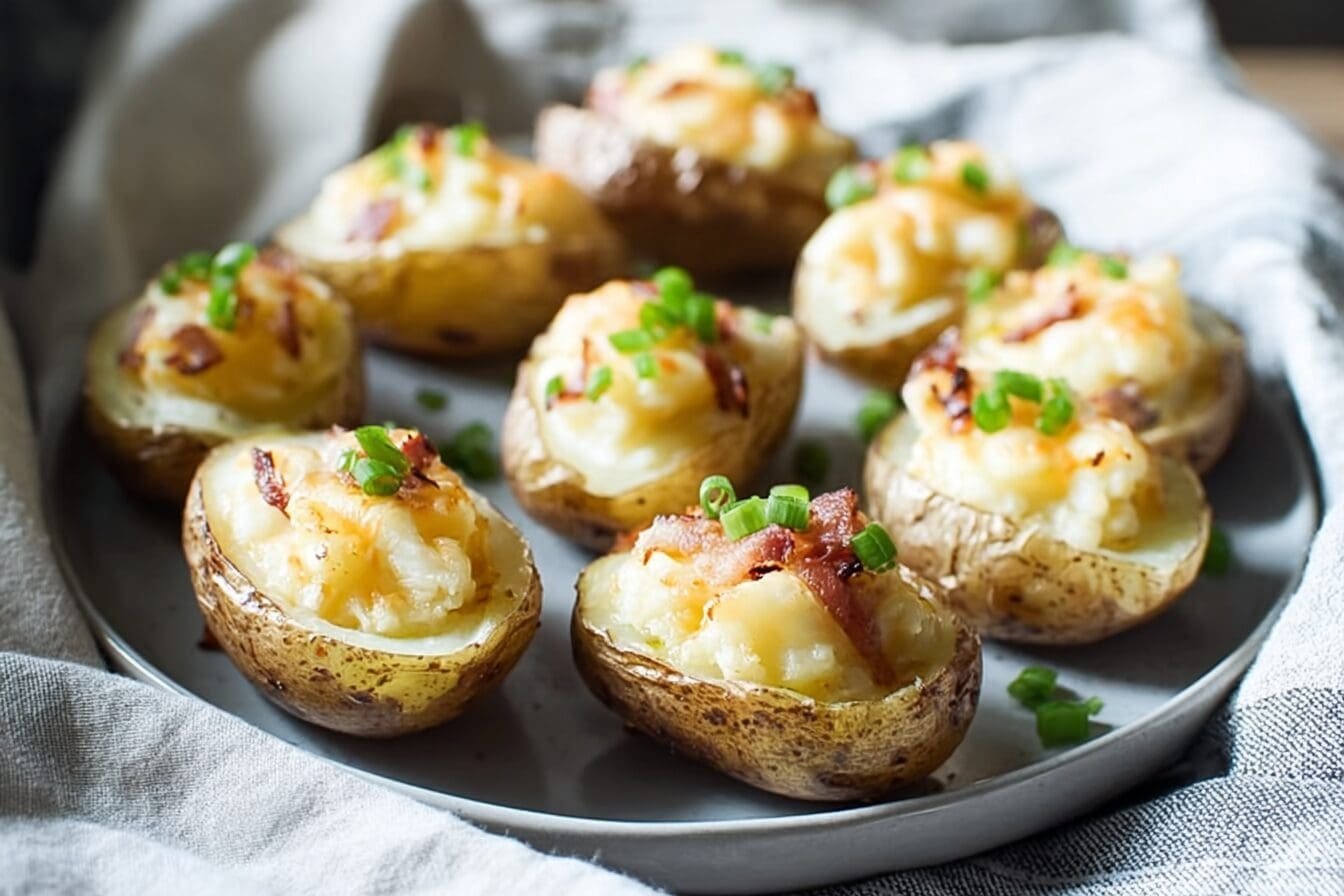 Twice Baked Baby Potatoes