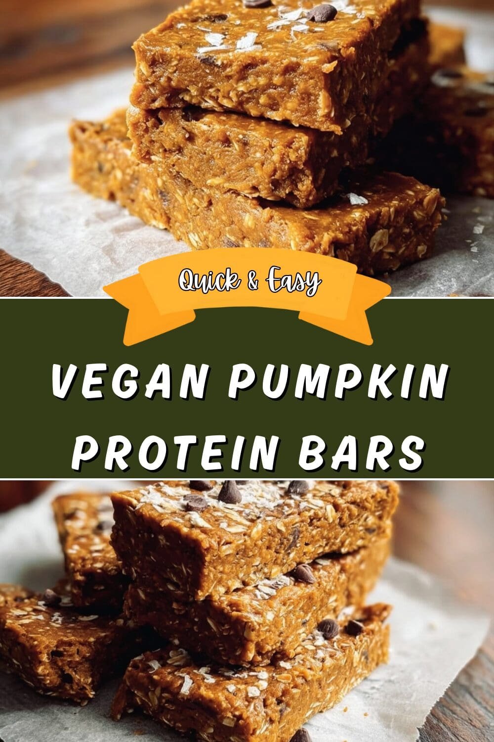 Vegan Pumpkin Protein Bars