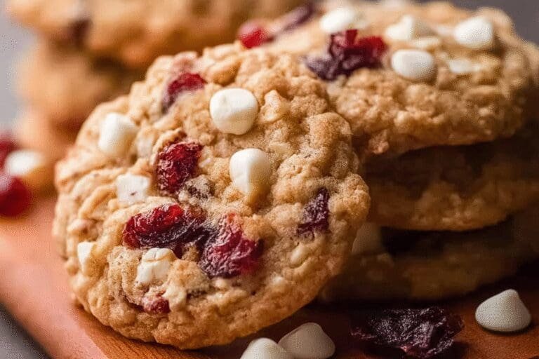 White Chocolate Cranberry Oatmeal Cookies 22.Png