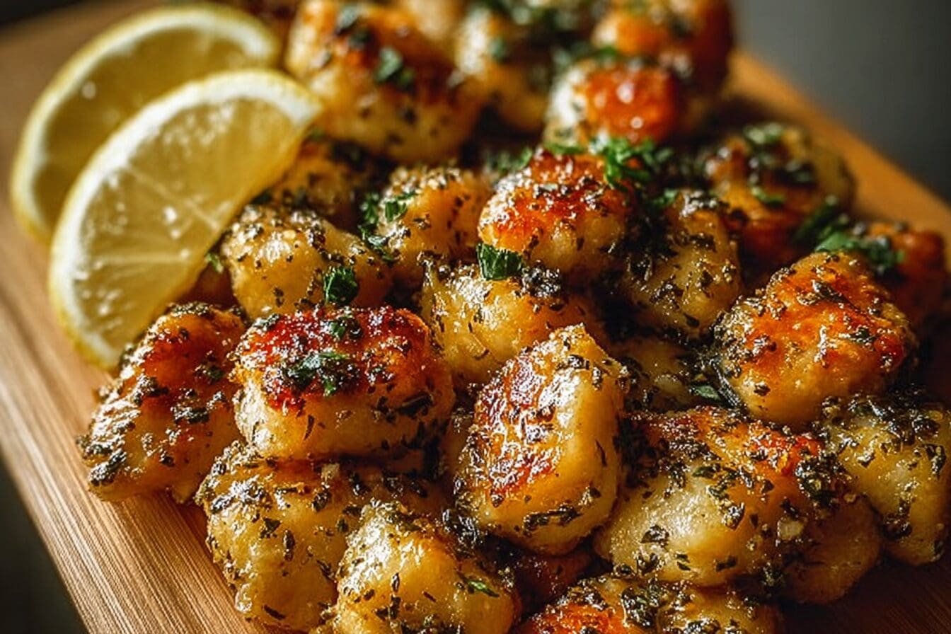 Zesty Lemon Garlic Chicken Bites