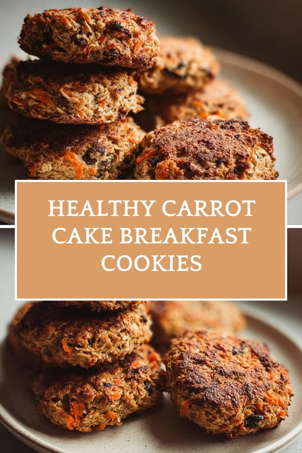 Healthy Carrot Cake Breakfast Cookies