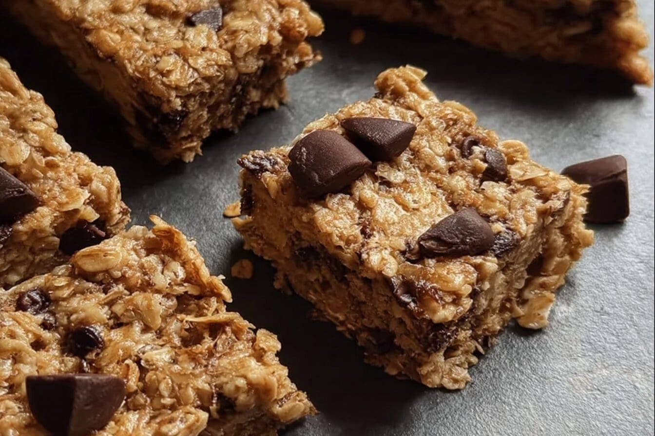Healthy Oatmeal Chocolate Chip Bars