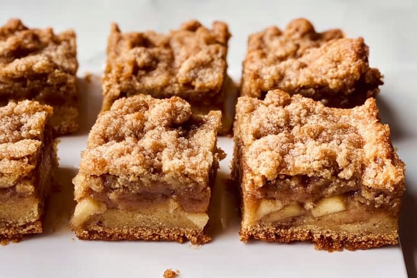 Brown Butter Apple Shortbread Bars