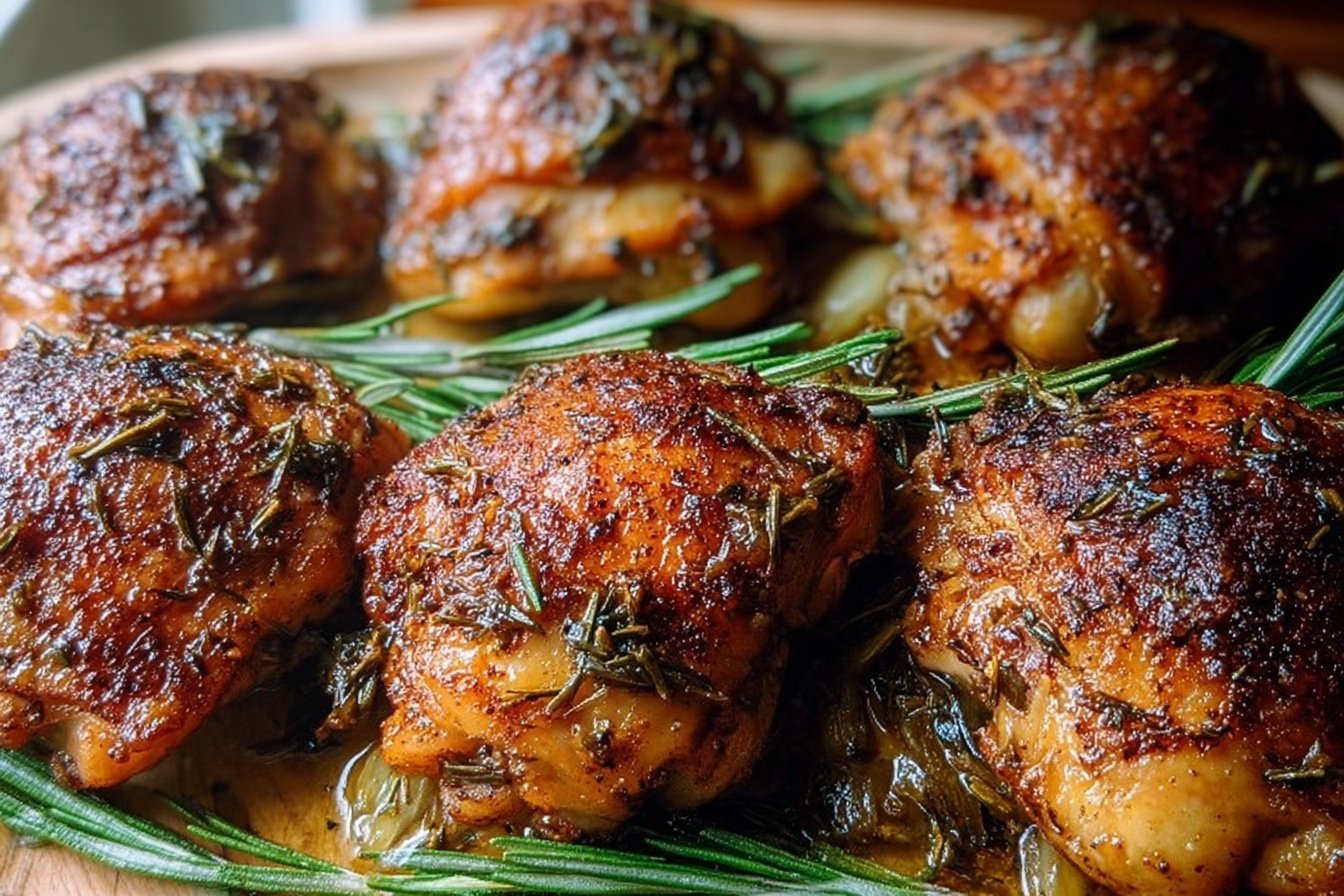 Oven Baked Chicken Thighs