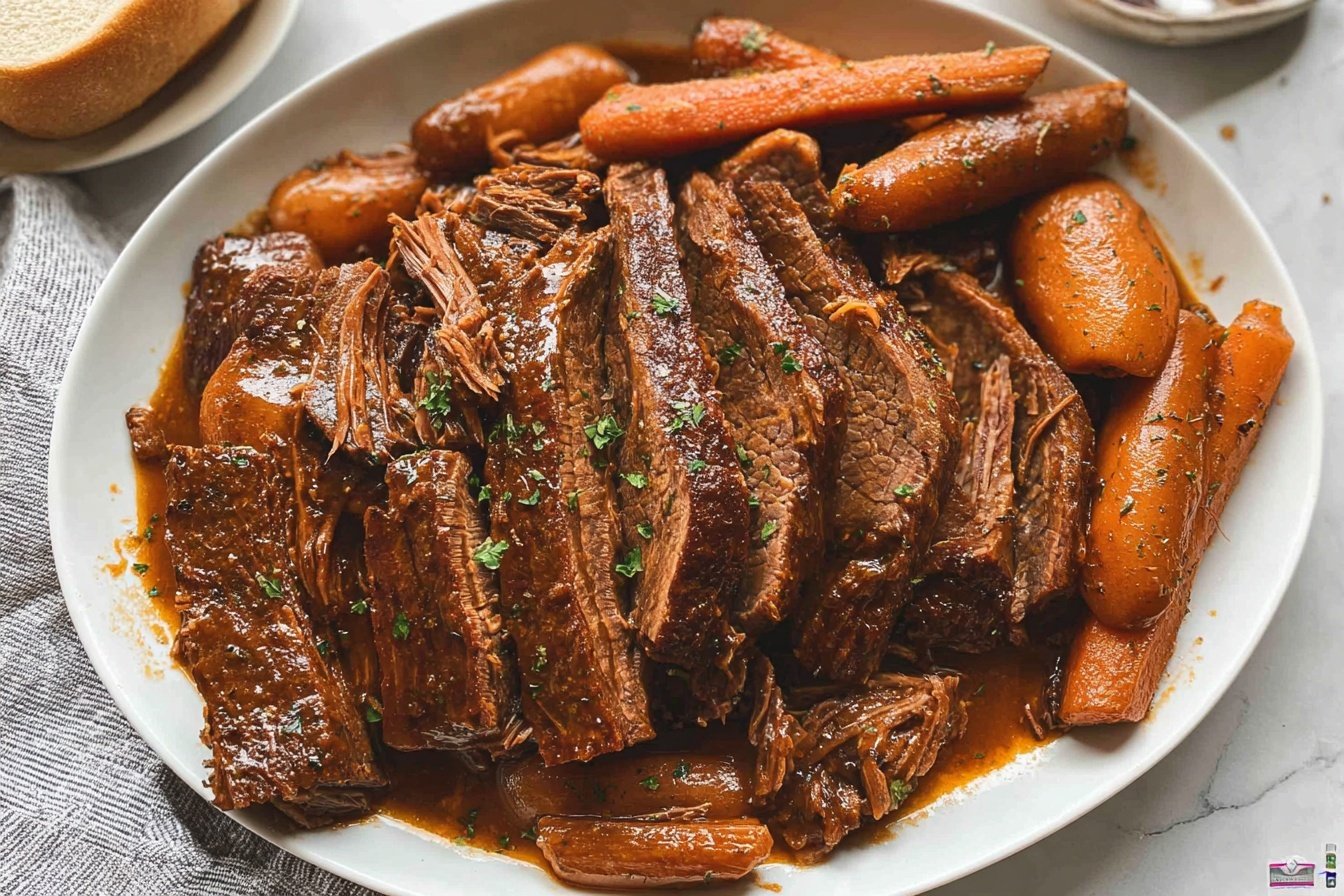 Tender Slow Cooker Beef Brisket With Tangy BBQ Sauce